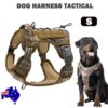 Dog Harness Tactical No Pull Adjustable Pet Military Working Training Vest S