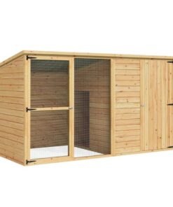 Dog Kennel Extra Large 2.28M Wooden House Bed Outdoor Pet Puppy Cabin Log