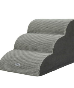 Dog Ramp Steps Foam 3 Tier Pet Stairs For Bed Sofa Car Portable Indoor