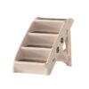 Dog Ramp Steps For Bed Sofa Car Pet Stairs Ladder Portable Foldable Beige