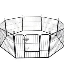 Extra Heavy Duty 8 Panel Pet Playpen Dog Cage Puppy Exercise Crate Enclosure Rabbit Fence
