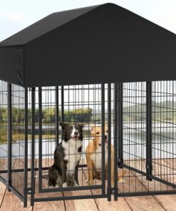 Extra Large Welded Wire Dog Kennel Outdoor Heavy Duty Crate Cage