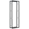 Firewood Rack Black 50x20x150 cm Steel