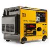 GENPOWER 7kW Peak 5kW Rated Commercial Diesel Generator, Electric Key Start, 1 x 20A 415V 3 Phase, 3 x 15A 240V