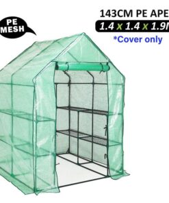 Garden Greenhouse Shed PE Cover Only 143cm Apex