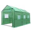 Green Fingers Greenhouse 3.5x2x2M Walk in Green House Tunnel Plant Garden Shed