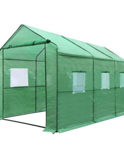 Green Fingers Greenhouse 3.5x2x2M Walk in Green House Tunnel Plant Garden Shed