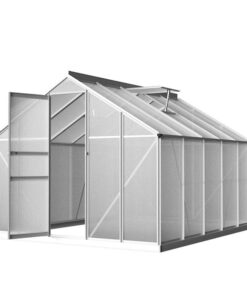 Green Fingers Greenhouse 3x2.5x1.95M Aluminium Polycarbonate Green House Garden Shed