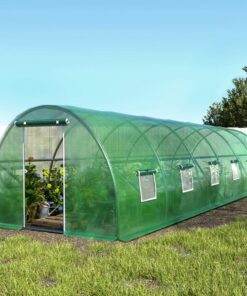 Green Fingers Greenhouse 9x3x2M Walk in Green House Tunnel Plant Garden Shed Dome