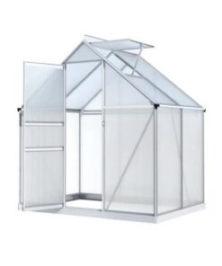 Green Fingers Greenhouse Aluminium Polycarbonate Premium Garden Storage Shed 3.1Mx1.9Mx2.0M