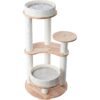 HONEYPOTCAT MZ Simple Joy Wood Cat Tower - Double Delight 110cm
