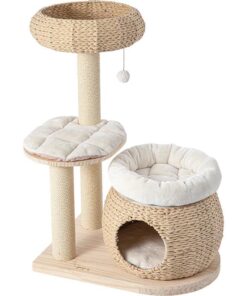 HONEYPOTCAT Plush Woven Cat Retreat - 93cm