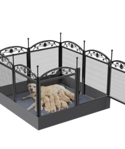 HeavyDuty Metal Dog Playpen w/ Waterproof Border