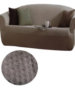 IDC Homewares Stretch Fit Couch Sofa Cover Taupe 2 Seater 147 x 185 cm