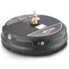 JET-USA 15" Nylon Pressure Washer Surface Cleaner, 1/4" Fitting, For Concrete Driveway Patio Floor