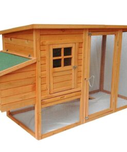 Large Chicken Coop Rabbit Hutch Ferret Cat Guinea Pig Cage Hen Chook House With Open Roof