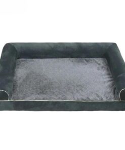 Large PawfectFriend Orthopedic Dog Bed 3-Side Comfort Bolster Padded Calming Mattress Bed with Removable Cover