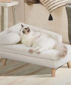 Luxury Pet Sofa Bed 80cm Rectangular Soft Anti-skid Couch