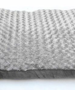 Medium Dog Puppy Pad Bed Kennel Mat Cushion Bed 85 x 60 cm Blue / Grey