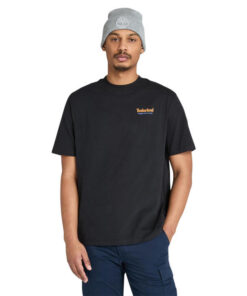 Men's Rugged Active Gear Back Graphic T-Shirt Black