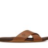 Men's Seaton Bay Cross-Strap Sandal Brown 7 US Mens