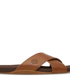 Men's Seaton Bay Cross-Strap Sandal Brown 7 US Mens
