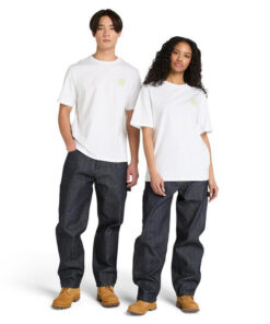 Men's Short-Sleeve Timberland® Linear Logo T-Shirt White