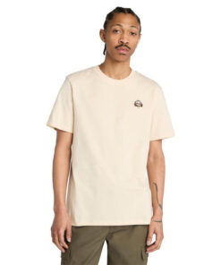 Men's Tree Logo Patch T-Shirt Beige