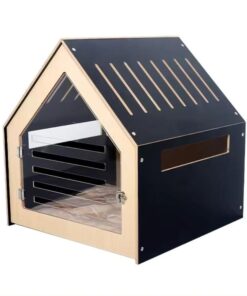 Modern Pet House Dog Crate (Black)
