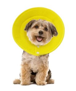 Ondoing Pet Dog Cat Elizabethan Collar Adjustable Cone Mesh Recovery Multicolor