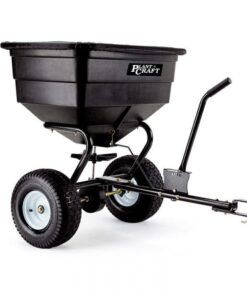 PLANTCRAFT Tow Behind Broadcast Spreader 90kg 105L Seed Fertiliser Tow Rotary
