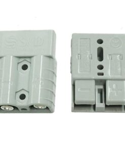 Pair Anderson Style Plug connector 50AMP Caravan Trailer Solar 6AWG GREY AU