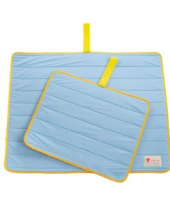 Pet Dog Cooling Mat Non-Slip Travel Roll Up Cool Pad Bed Outdoor M BLUE
