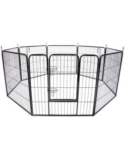 Pet Playpen Heavy Duty Foldable Dog Cage 8 Panel 32in