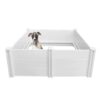 Rooster Farms Dog Whelping Box 0.95m x 0.95m x 0.48m - Puppy Birthing PVC Pen