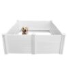 Rooster Farms PVC Dog Whelping Box 1.15m x 1.15m x 0.48m - Puppy Birthing Pen