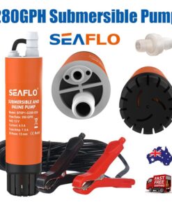 Submersible Pump 12V 280G/H Boat Caravan Inline Water Pump SEAFLO SFSP1-G280-02