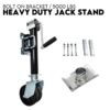 Trailer Parts Trailer Caravan Jack Stand /Jockey Wheel Draw Bar Fitment 5000Lbs