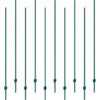 VEVOR 7 Feet Fence Post, 10 Pack U-Channel Heavy Duty Metal Fence Posts, Sturdy Steel Fence Stakes for Garden Yard, Lawn, Farms and Outdoor Wire Fenci