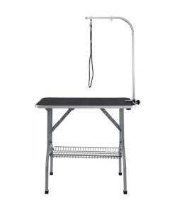 VEVOR Pet Grooming Table Arm with Clamp, 915 x 610mm Dog Grooming Station, Foldable Pets Grooming Stand for Medium and Small Dogs, Free No Sit Haunch
