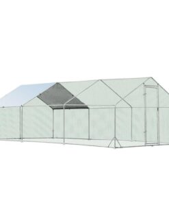 VaKa 3x6x1.95m Metal Walk-in Chicken Coop Rabbit Hutch Cage Hen House Chook Au