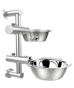 Wall Mounted Dog Bowl Adjustable Height Pet Feeder