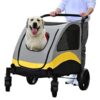 XL Dog Stroller Pet Pushchair Foldable Travel Cart