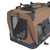 XL Portable Foldable Pet Dog Puppy Cat Soft Dog Cat Crate-Brown