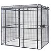 XXXXL Walk-in Bird Cat Dog Chicken Rabbit Cage Pet Parrot Aviary Perch 219x158x203cm With Green Cover