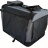 YES4PETS Large Fordable Soft Dog Cat Puppy Crate Bag With Curtain-Grey