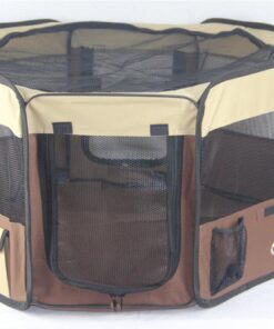 YES4PETS Small Brown Dog Cat Puppy Rabbit Guinea Pig Cat Soft Playpen