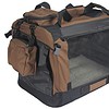 YES4PETS Small Foldable Soft Dog Cat Puppy Rabbit Crate Bag With Curtain-Brown