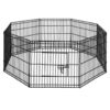 i.Pet 24" 8 Panel Dog Playpen Pet Fence Exercise Cage Enclosure Play Pen