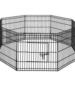 i.Pet 24" 8 Panel Dog Playpen Pet Fence Exercise Cage Enclosure Play Pen
